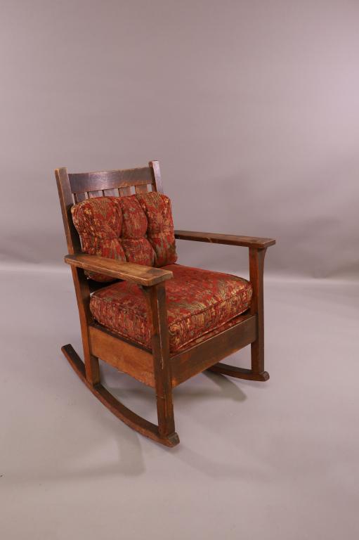 CHARLES STICKLEY MISSION OAK ROCKER (1 of 4)