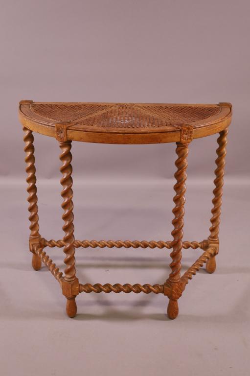 1910'S OAK BARLEY TWIST CONSOLE TABLE (1 of 3)