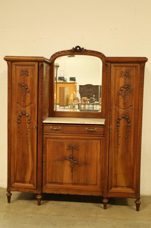 ANTIQUE ENGLISH DROP CENTER DRESSING CABINET (1 of 5)