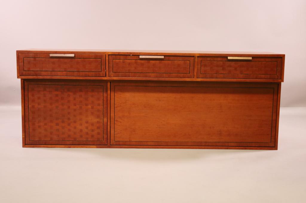 TWO PART MID CENTURY MODERN HANGING CABINETS (1 of 4)