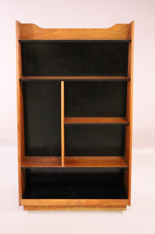 MID CENTURY MODERN TEAK OPEN BOOKCASE (1 of 3)