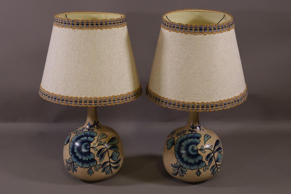 PR. OF LARGE MID CENTURY MODERN LAMPS (1 of 3)