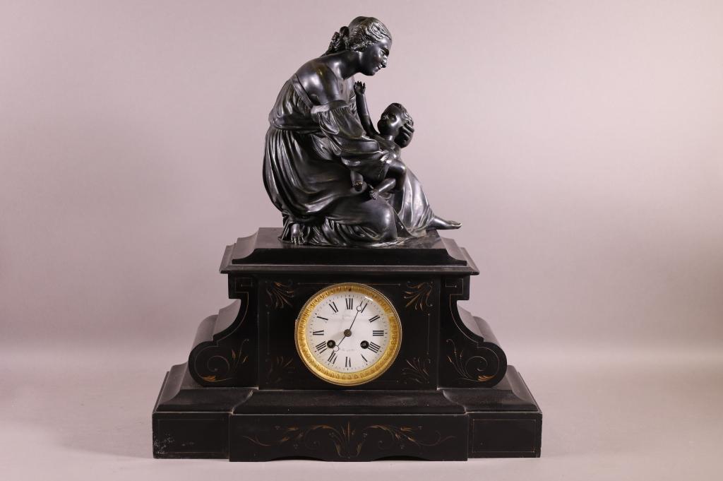 1900'S FRENCH MANTLE CLOCK (1 of 6)