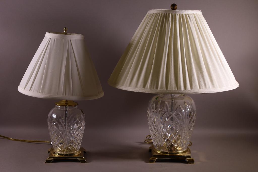 TWO WATERFORD CRYSTAL LAMPS (1 of 4)