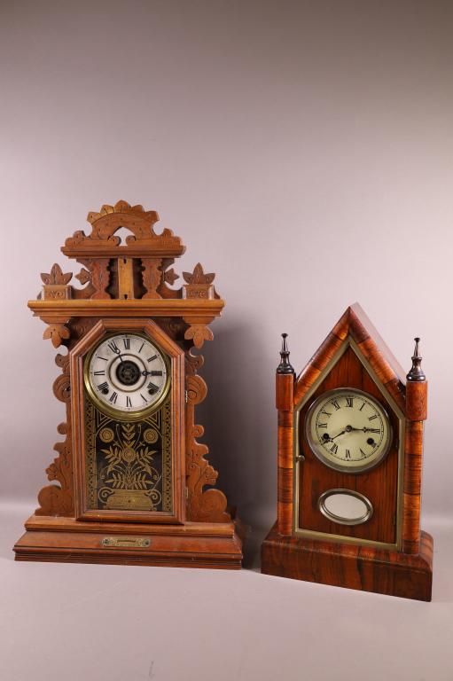 TWO VICTORIAN CLOCKS (1 of 3)