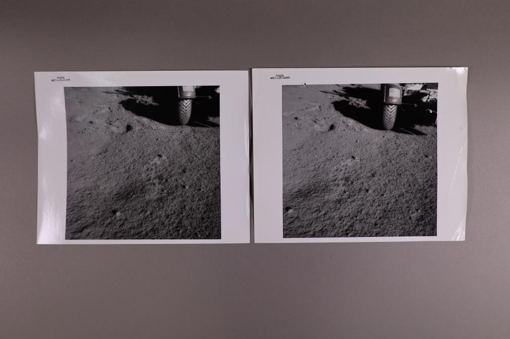 (Apollo 17) 2 Photos of Rover wheel (1 of 3)
