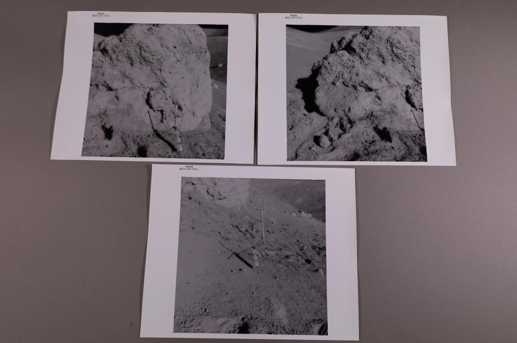 (Apollo 17) 3 Photos of the Surface of the Moon (1 of 4)