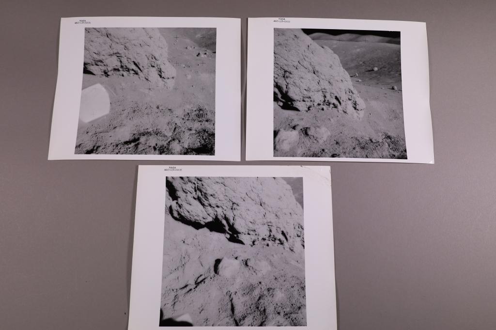 (Apollo 17) 3 Photos of the surface of the Moon (1 of 4)