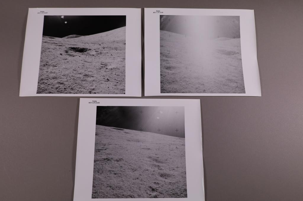 (Apollo 17) 3 Photos of the surface of the Moon (1 of 4)