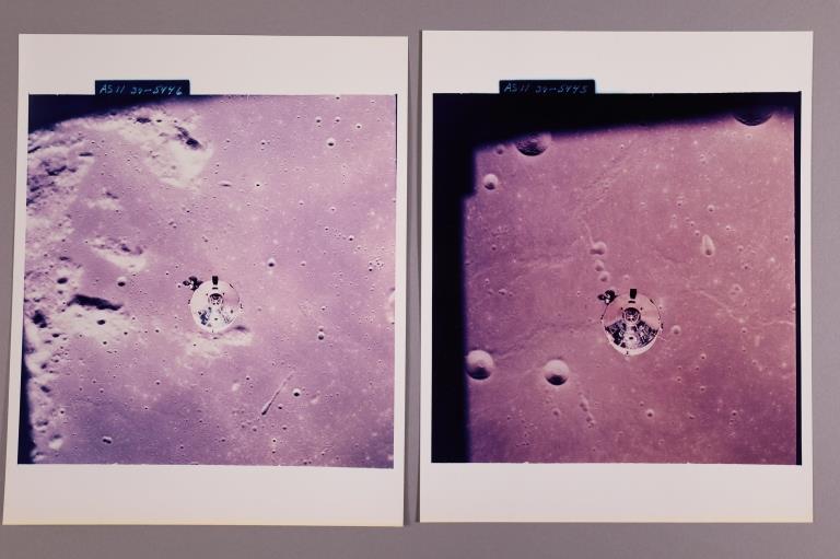 (Apollo 11) 2 Photographic prints (1 of 3)