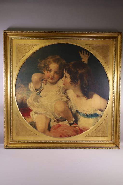 LARGE VICTORIAN FRAMED PRINT (1 of 1)