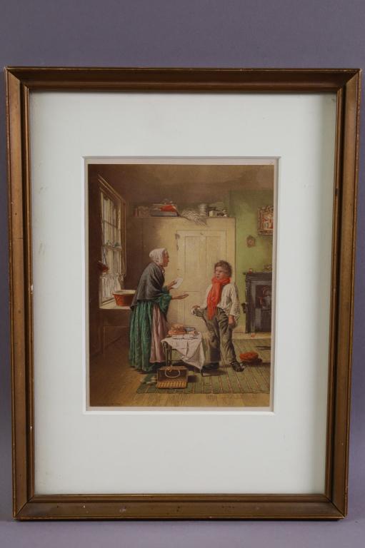 19TH CENTURY J. COLLINSON FRAMED PRINT (1 of 2)