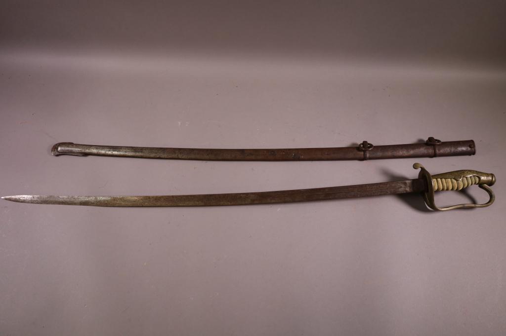 JAPANESE NAVAL SWORD IN SCABBARD (1 of 4)