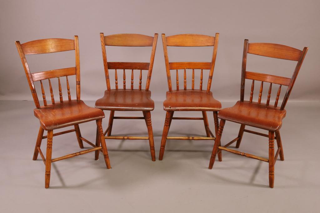 SET OF FOUR PRIMITIVE CHAIRS (1 of 3)