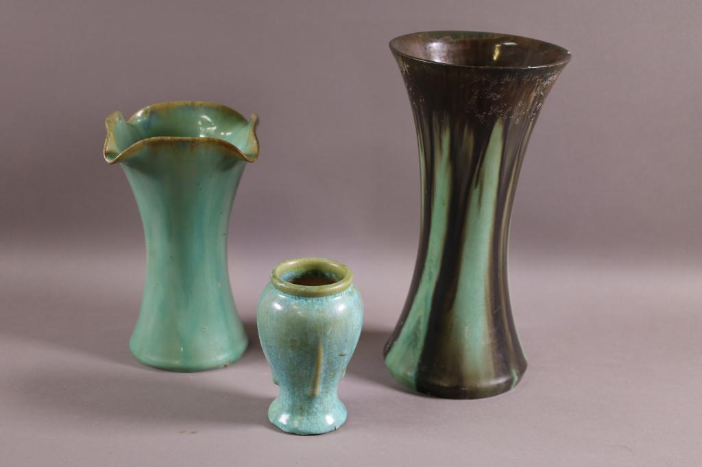 THREE PIECES OF FULPER POTTERY (1 of 6)