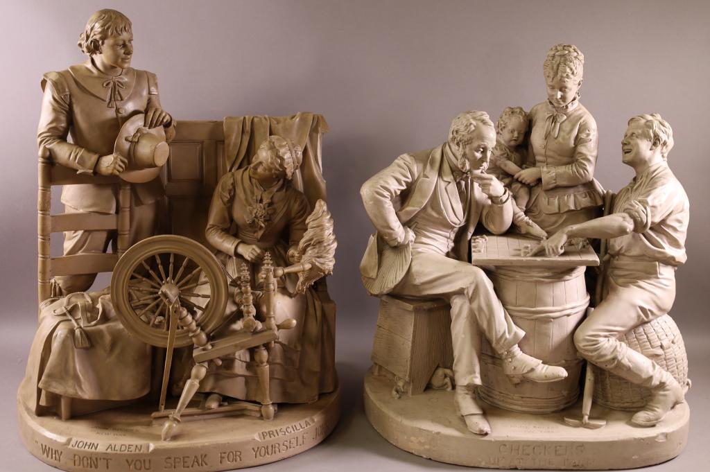 2 LARGE JOHN ROGERS GROUPINGS (1 of 3)