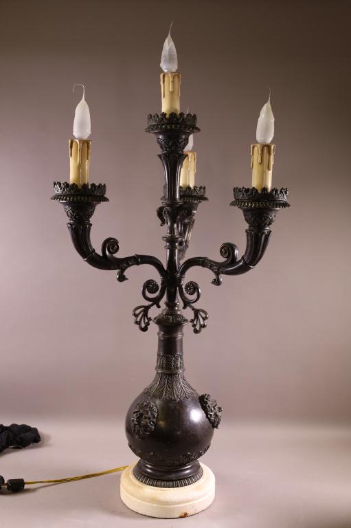 LARGE GOTHIC REVIVAL TABLE LAMP (1 of 3)