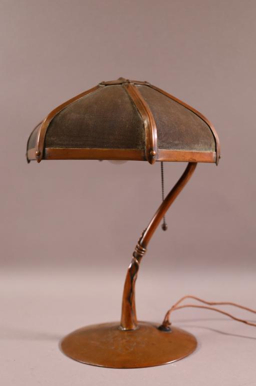 ARTS & CRAFTS SIGNED CLEAVELAND LAMP (1 of 6)