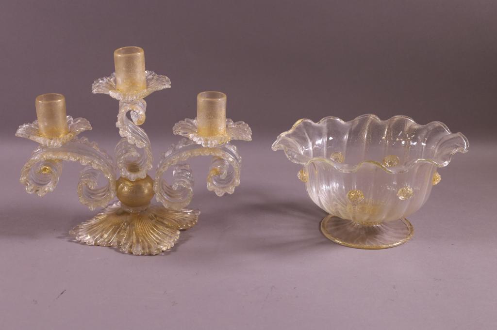 TWO PIECES OF MURANO GLASS (1 of 4)