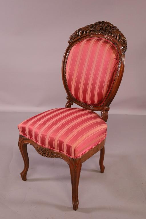 VICTORIAN ROSEWOOD PARLOR CHAIR (1 of 7)