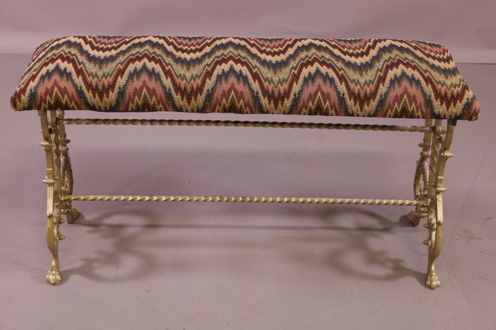 1920'S CAST IRON WINDOW BENCH (1 of 2)