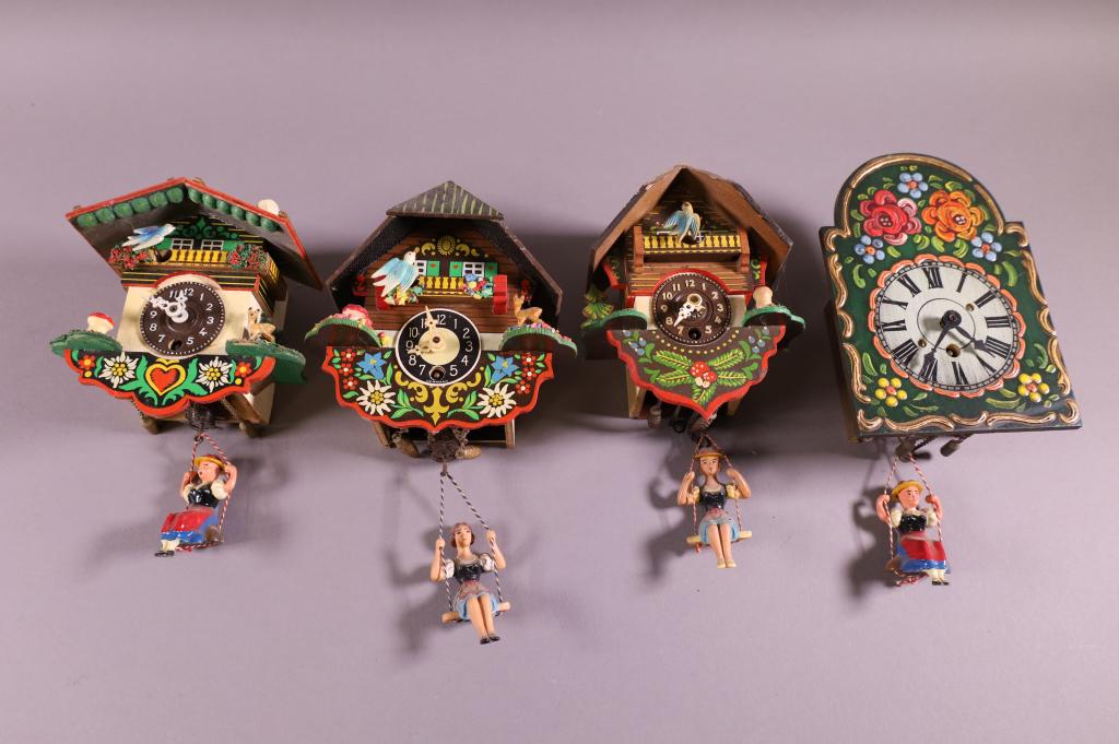 FOUR NOVELTY CUCKOO CLOCKS (1 of 3)