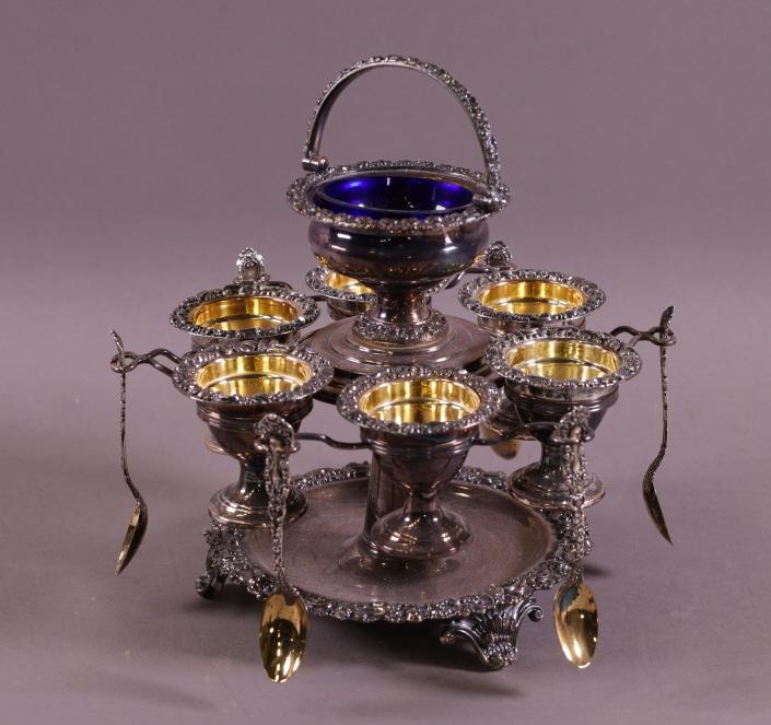 VICTORIAN SILVERPLATED EGG HOLDER (1 of 3)