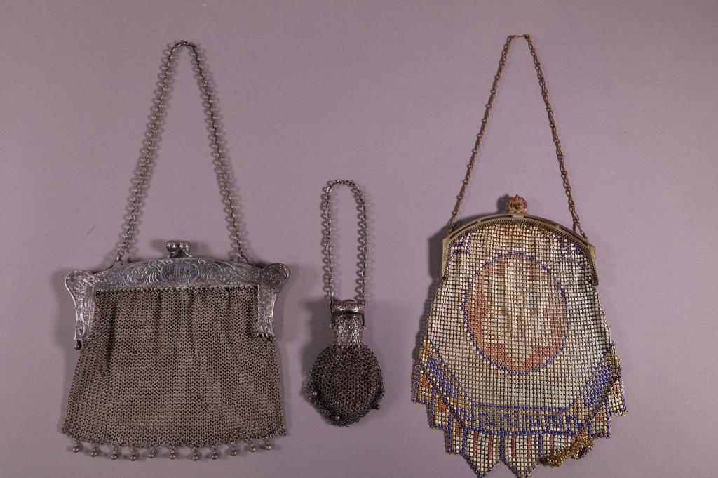 THREE VICTORIAN MESH PURSES (1 of 4)