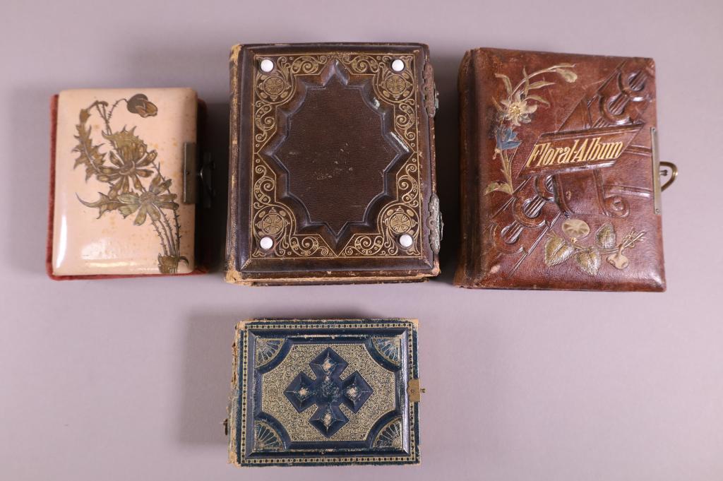 FOUR SMALL VICTORIAN PHOTO ALBUMS (1 of 5)