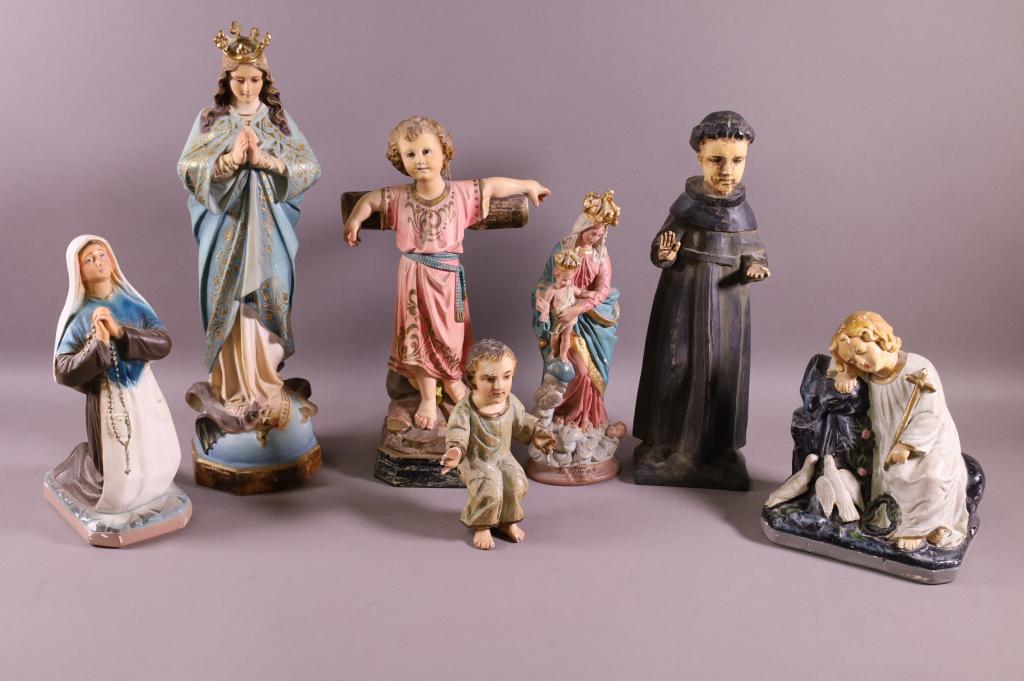 COLLECTION OF RELGIOUS FIGURES (1 of 8)