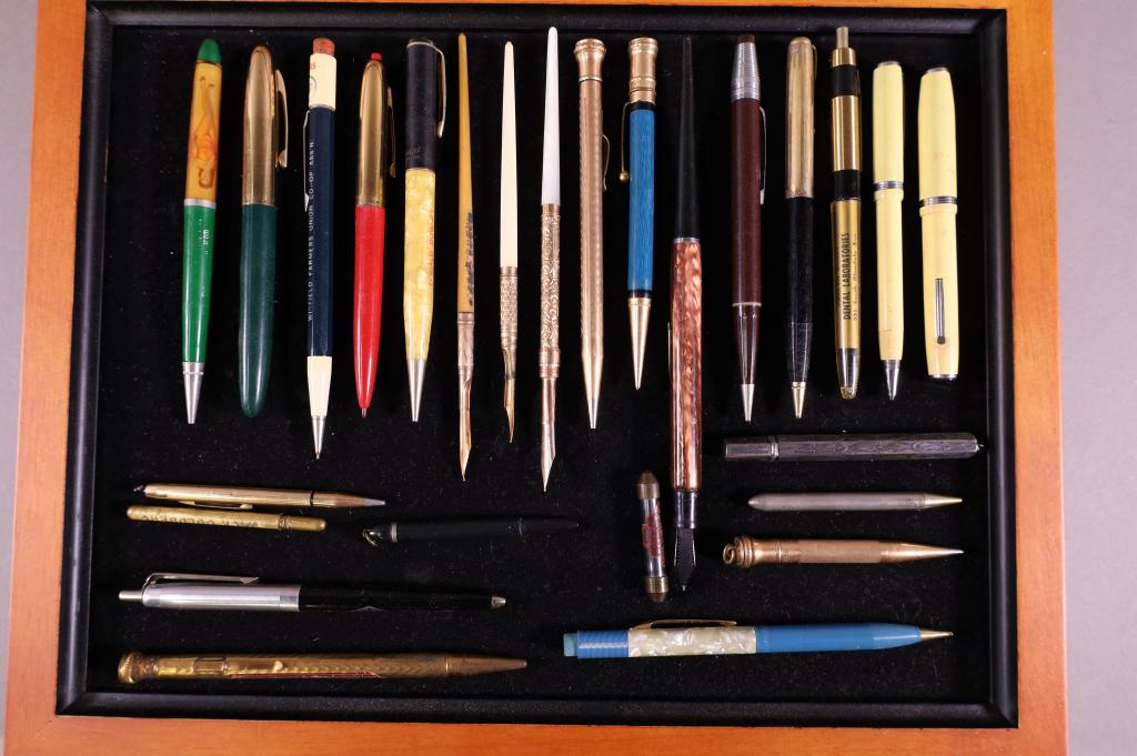 COLLECTION OF PENS AND PENCILS (1 of 5)