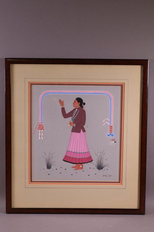 JERRY LEE NATIVE AMERICAN PAINTING (1 of 3)
