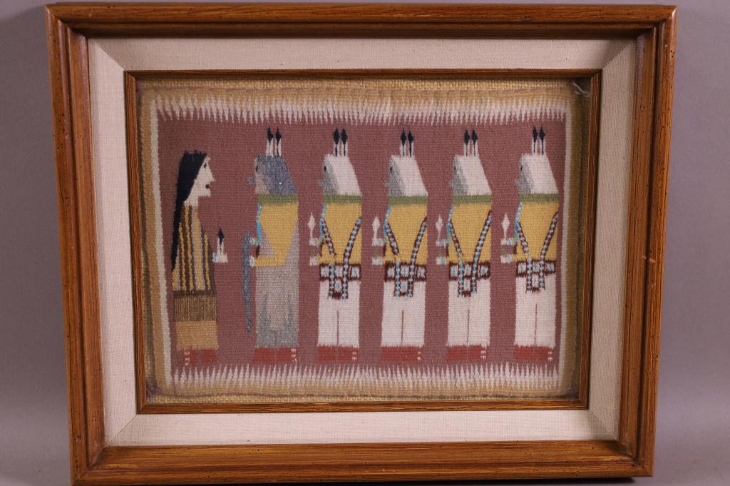 SMALL FRAMED YEI RUG (1 of 2)