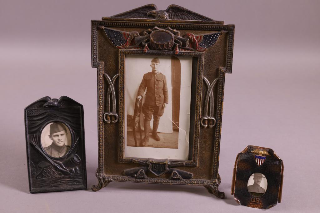 THREE MILITARY PICTURE FRAMES (1 of 4)