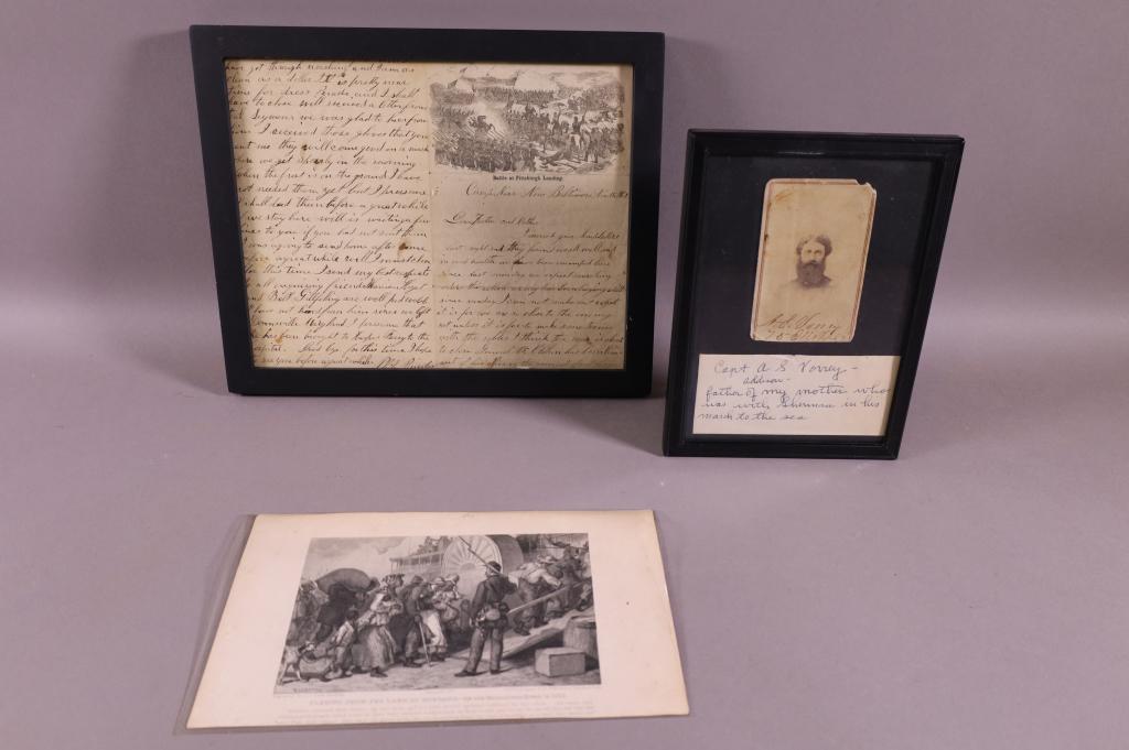 THREE PIECES OF CIVIL WAR MEMEROBILIA (1 of 4)