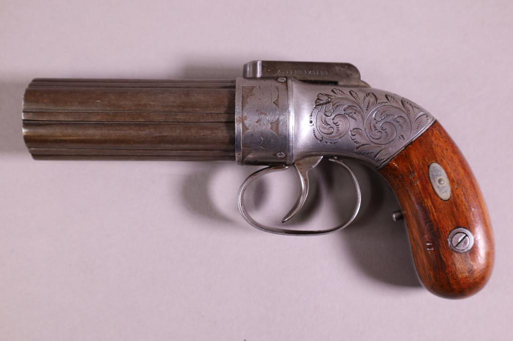 ANTIQUE ALLEN THURBER PERCUSSION PEPPERBOX (1 of 5)