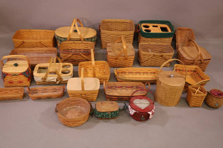 Large Collection Of Longaberger Baskets