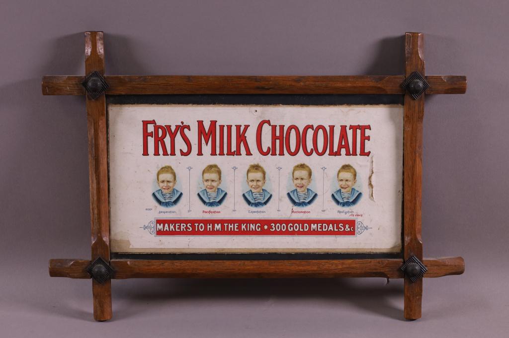 FRY'S MILK CHOCOLATE FRAMED ADVERTISEMENT (1 of 4)