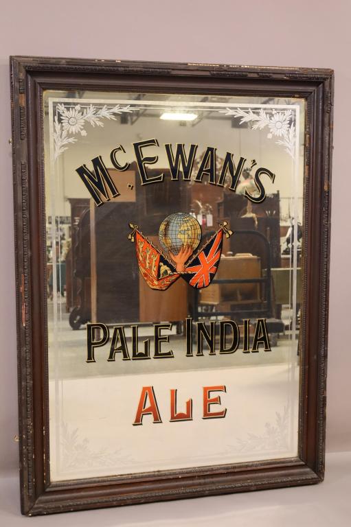 LRG MCEWAN'S PALE INDIA ALE REVERSE PAINTED PUB MR (1 of 4)