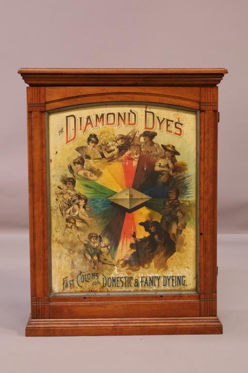 ANTIQUE DIAMOND DYES CABINET (1 of 6)