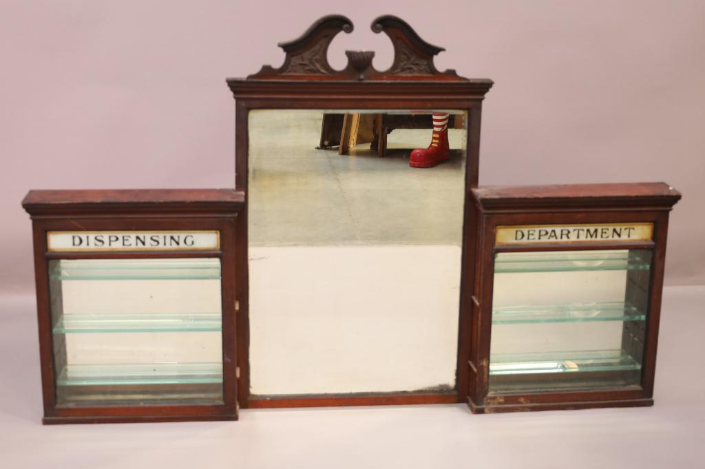 19TH CENTURY GENERAL STORE HANGING CABINET (1 of 4)