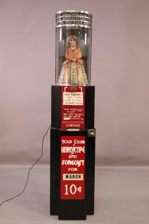 10 CENT HOROSCOPE FORTUNE TELLER MACHINE (1 of 8)