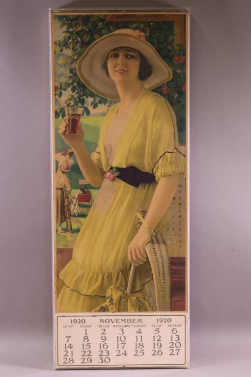 COCA COLA 1920 ADVERTISING CALENDAR (1 of 6)