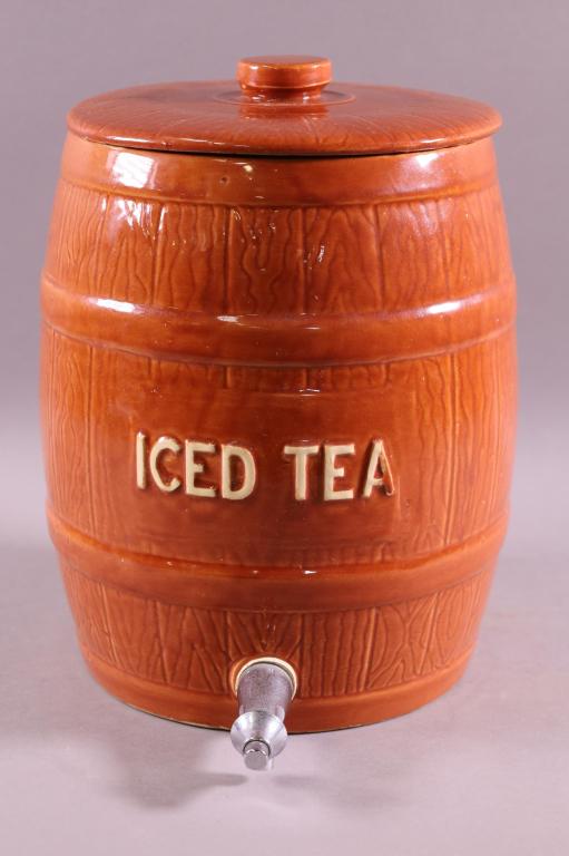 ICE TEA PORCELAIN DISPENSER (1 of 4)