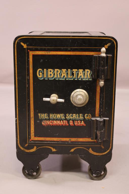 ANTIQUE HOWE SCALE CO. HAND PAINTED VICTORIAN SAFE (1 of 4)