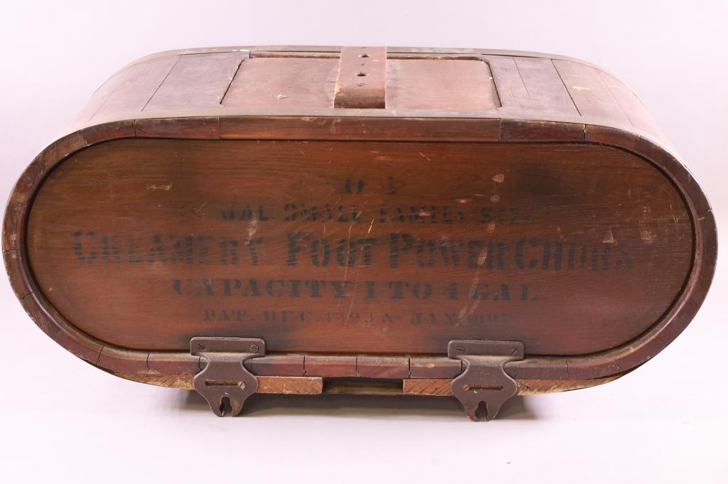 ANTIQUE FOOT POWER CHURN (1 of 4)
