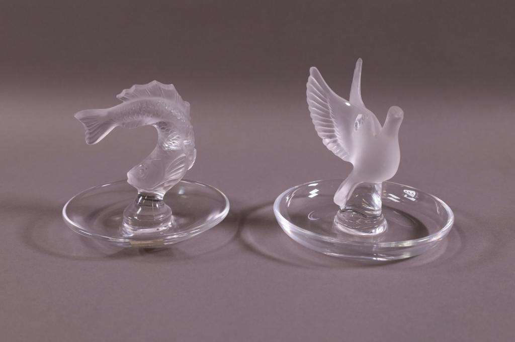 TWO LALIQUE RING HOLDERS (1 of 4)