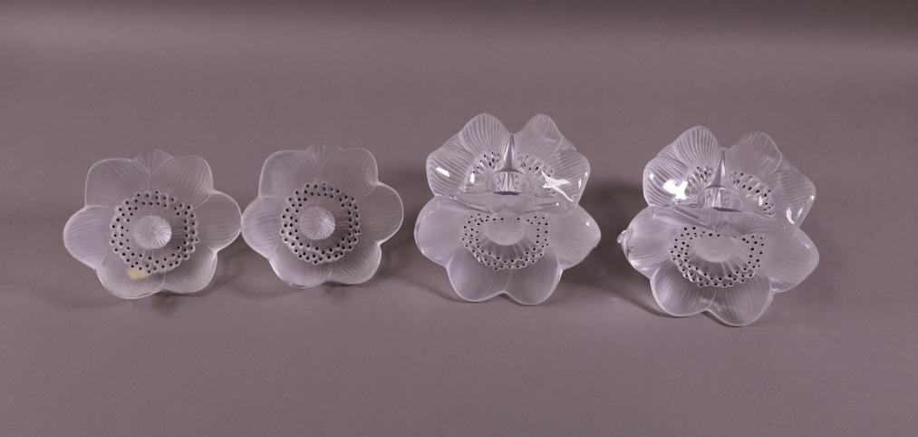 FOUR PIECES OF LALIQUE CRYSTAL (1 of 5)