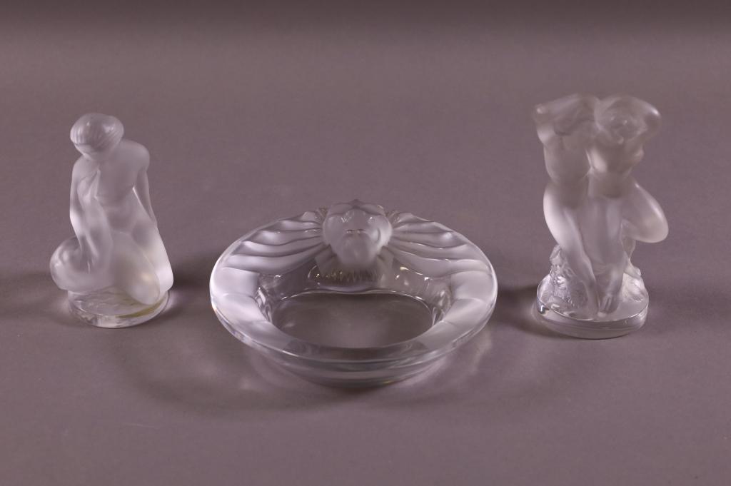 THREE PIECES OF LALIQUE (1 of 4)