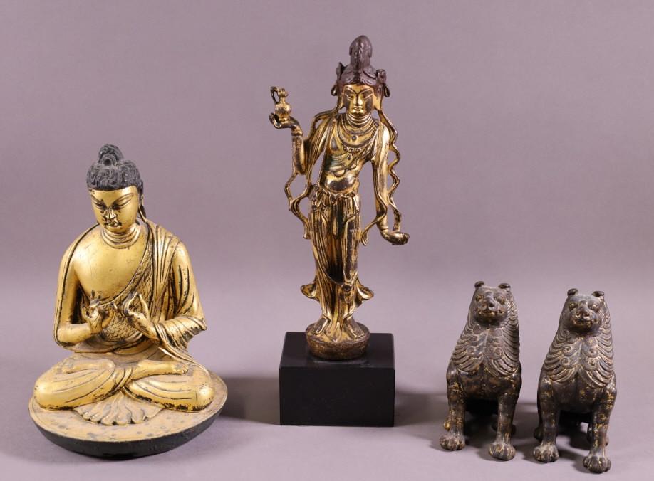 FOUR BRONZE FIGURES (1 of 4)